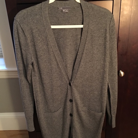 vince long cardigan sweater